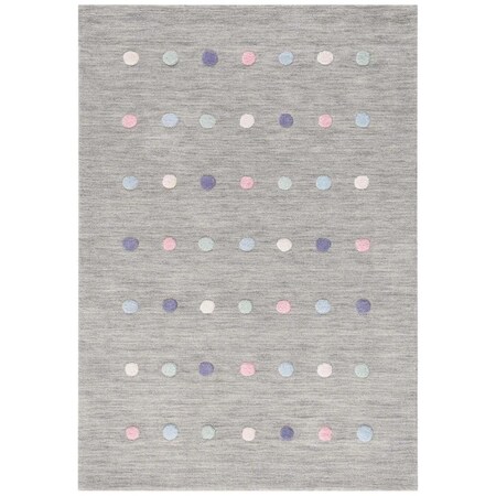 Safavieh Kids Rectangle Area Rug, Silver - 2 ft. -6 in. x 8 ft. SFK803G-4